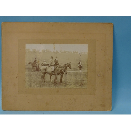 119 - Ten Edwardian and later photographs of hunting, including one entitled 