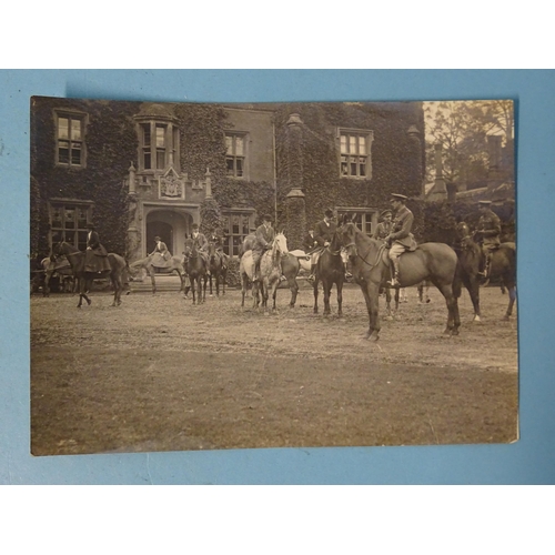 119 - Ten Edwardian and later photographs of hunting, including one entitled 