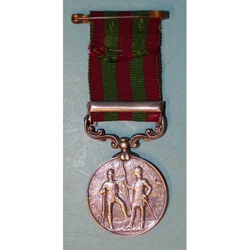 176 - India General Service Medal 1895-1902, one clasp, Relief of Chitral 1895, awarded to 3987 Pte T Yarr... 