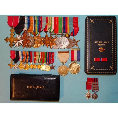 190 - A WWI/WWII group of twelve medals awarded to Brigadier Guy Alexander Fenton: The Most Excellent Orde... 