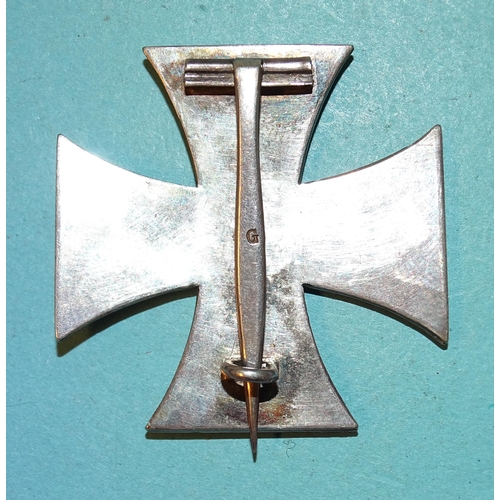 217 - A 1914 Iron Cross (1st Class), the pin stamped G for Godet, Berlin.