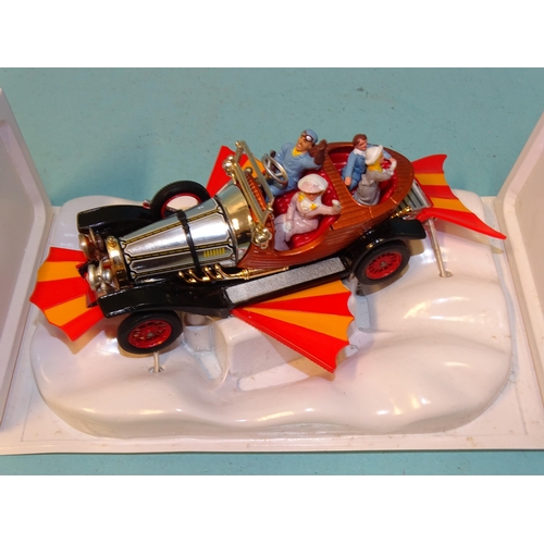 244 - Corgi Toys, no.266 Chitty Chitty Bang Bang, with four figures, front, side and rear wings, boxed wit... 