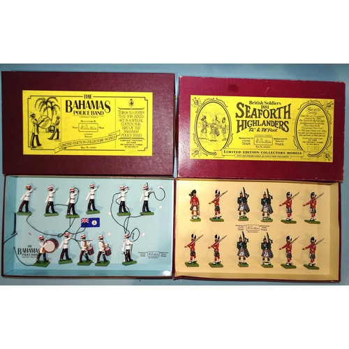 291 - Britains, two limited-edition boxed sets: 5185 Seaforth Highlanders 3386/5000 and 5187 Bahamas Polic... 