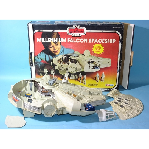 301 - Star Wars, The Empire Strikes Back, Millennium Falcon by Palitoy, (boxed, incomplete, box damaged) a... 