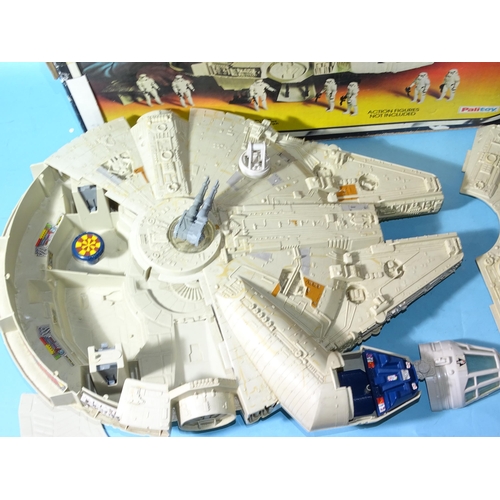 301 - Star Wars, The Empire Strikes Back, Millennium Falcon by Palitoy, (boxed, incomplete, box damaged) a... 