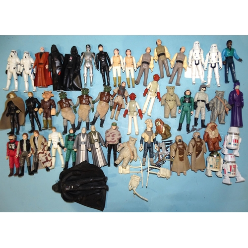 307 - Star Wars, a collection of forty-six Star Wars figures, 1977 (x5), 1978 (x1), 1980 (x9), 1982 (x2), ... 