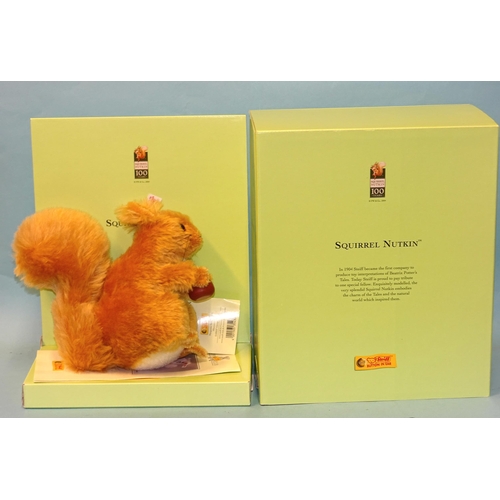 314 - Steiff, Squirrel Nutkin, a limited-edition of 1500, with tag, boxed with outer carton.... 