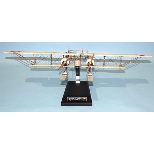 328 - Thomas Gunn Miniatures, WOW 181 Caudron Seaplane, with bogies and stand, (boxed).