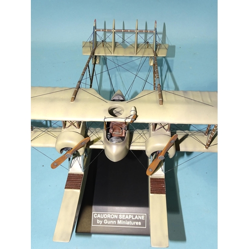 328 - Thomas Gunn Miniatures, WOW 181 Caudron Seaplane, with bogies and stand, (boxed).