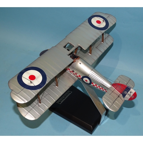 335 - Thomas Gunn Miniatures, Sopwith Snipe, late silver version, (boxed, with stand).