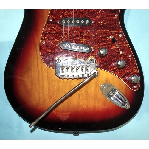 464 - A G&L Tribute Series S-500 Sunburst electric guitar, made in Indonesia, no.071124121.... 