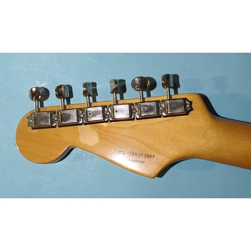 470 - A Fender Stratocaster with original contoured body, made in Mexico, (with synchronised tremolo), woo... 