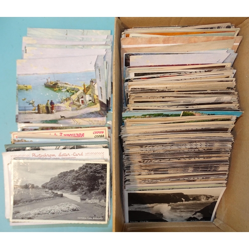 96 - A large quantity of postcards of Devon and Cornwall (approximately 525), including many RP's.... 