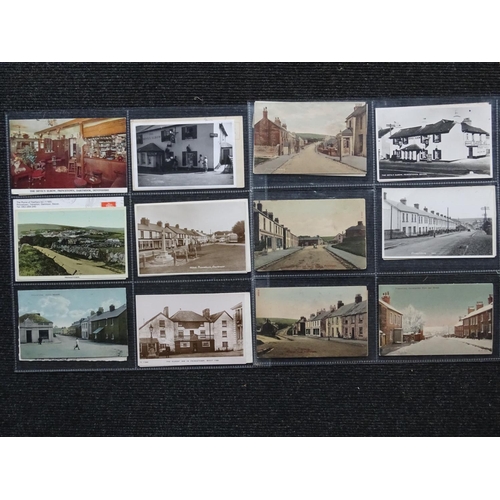 82 - Sixty-one postcards of Princetown, including RP interior views of the Duchy Hotel and other RPs.... 