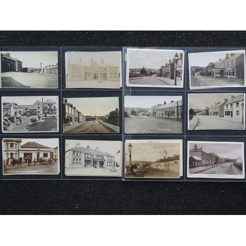 82 - Sixty-one postcards of Princetown, including RP interior views of the Duchy Hotel and other RPs.... 