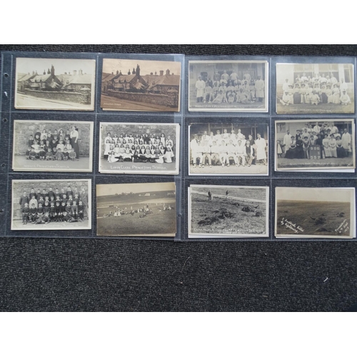 83 - Twenty-three postcards of Princetown, including two of bullocks killed by lightening 4 Sept 1913 and... 