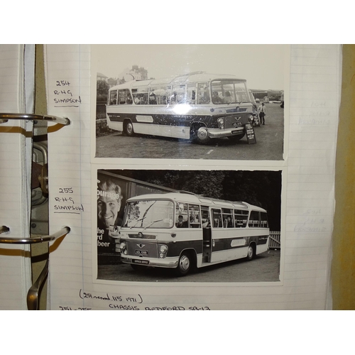 377 - A collection of black & white and colour photographs of buses and coaches, 1950's to 1990's, mai... 