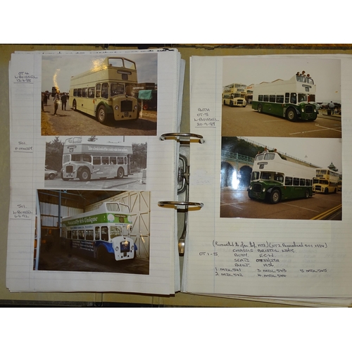 377 - A collection of black & white and colour photographs of buses and coaches, 1950's to 1990's, mai... 