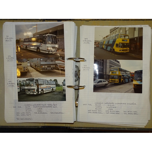 377 - A collection of black & white and colour photographs of buses and coaches, 1950's to 1990's, mai... 