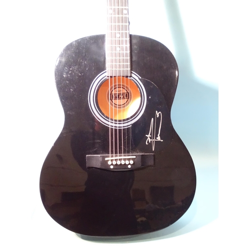 476 - A 3rd Avenue acoustic guitar signed by Pete Townshend of The Who, in carrying case, (signed outside ... 