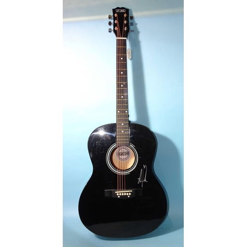 476 - A 3rd Avenue acoustic guitar signed by Pete Townshend of The Who, in carrying case, (signed outside ... 