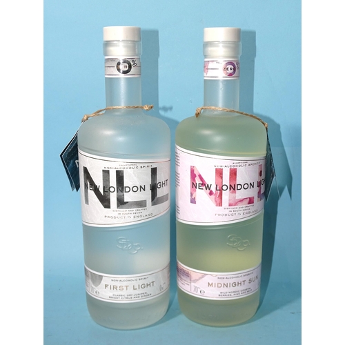 512 - New London Light First Light Non-Alcoholic Spirit (x1) 0% 70cl and Midnight Sun (x1), (2).... 