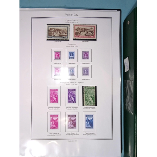 66 - A mainly mint collection of Vatican City stamps in five files, with issues to 2019.