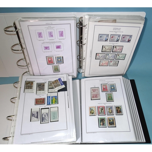 66 - A mainly mint collection of Vatican City stamps in five files, with issues to 2019.