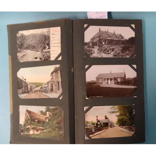 78 - An album of 195 postcards, Devon topographical, including an RP of Horrabridge railway station, othe... 