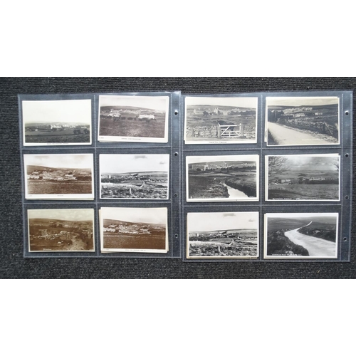 101 - Thirty-five postcards of Princetown and Dartmoor, including five RP cards by WR Gay and others by Ch... 