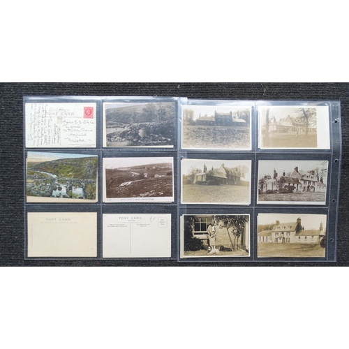 102 - Forty-seven postcards of Princetown and area, including Tor Royal, Two Bridges Road, many by Chapman... 