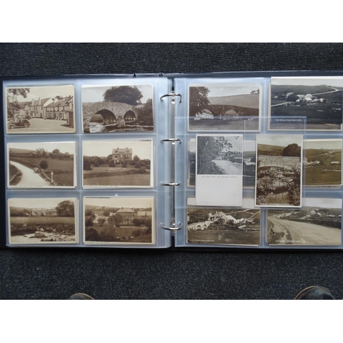 104 - An album of approximately 206 postcards of Dartmoor, mainly Merrivale, Burrator and Two bridges, man... 