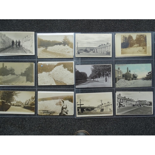 106 - Forty-three postcards of Princetown, including five of the snow in 1916 and six of the snow 1963.... 