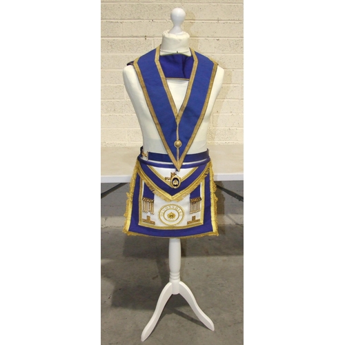 206 - A collection of Masonic regalia, including a Past Provincial Assistant Grand Chaplain, Rose Croix, 3... 