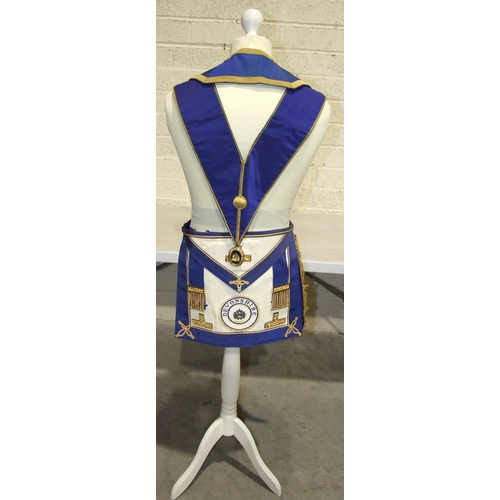 206 - A collection of Masonic regalia, including a Past Provincial Assistant Grand Chaplain, Rose Croix, 3... 