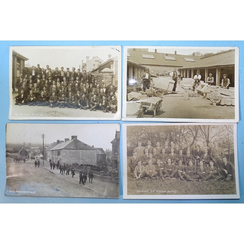 107 - Four RP postcards of WWI conscientious objectors at Dartmoor Prison: 