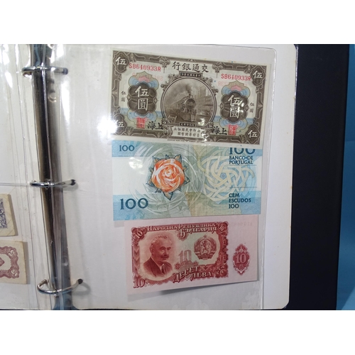 161 - A collection of approximately 150 British and foreign bank notes contained in three folders.... 