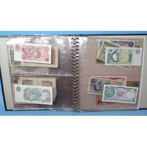 161 - A collection of approximately 150 British and foreign bank notes contained in three folders.... 