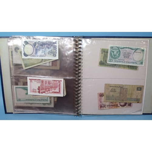 161 - A collection of approximately 150 British and foreign bank notes contained in three folders.... 