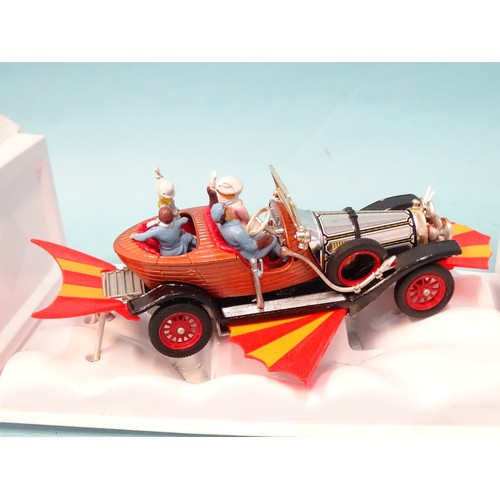 244 - Corgi Toys, no.266 Chitty Chitty Bang Bang, with four figures, front, side and rear wings, boxed wit... 