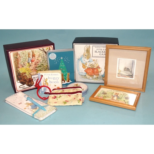 183 - A collection of Beatrix Potter modern merchandise, comprising Rainbow Designs Original Peter Rabbit ... 