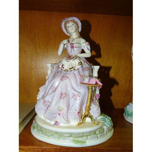 88 - A set of four limited-edition Royal Worcester figurines from 'The Graceful Arts' series by Maureen H... 