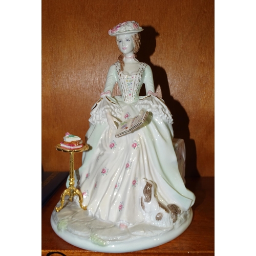 88 - A set of four limited-edition Royal Worcester figurines from 'The Graceful Arts' series by Maureen H... 