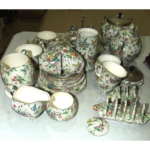 116 - Approximately thirty-six pieces of Royal Winton 'Queen Anne' tea and table ware.