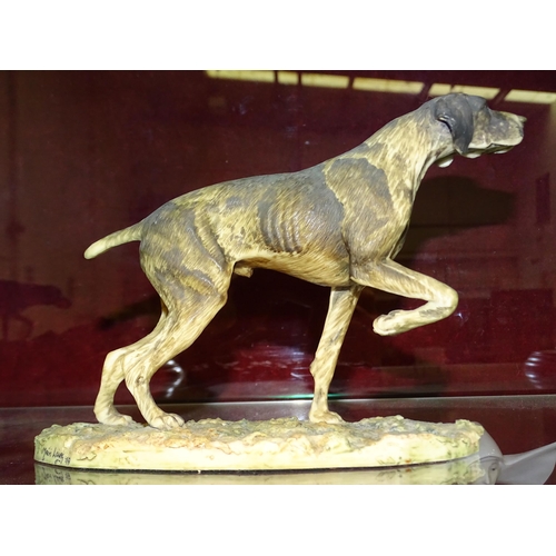 92 - A Border Fine Arts model of a German pointer signed 