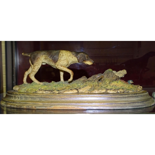 92 - A Border Fine Arts model of a German pointer signed 