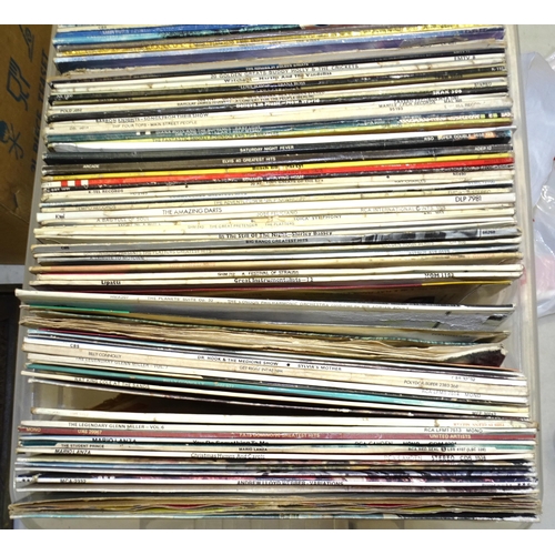 100 - A collection of LP records, various genres, (a/f), including a 