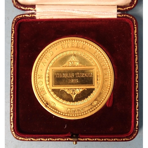 327 - The Bessemer Gold Medal awarded by the Iron and Steel Institute, (now the Institute of Materials, Mi... 