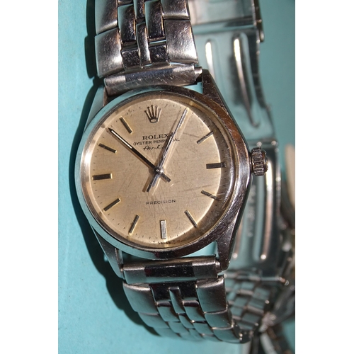 305 - Rolex, an Oyster Perpetual Air-King Precision wrist watch, ref: 5500, no.2458323, c1968, the signed ... 