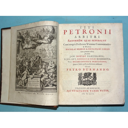 42 - Petronius (Titus Arbitri) Satyricon Quae Supersunt, engr tp in red and black, frontis, vignette engr... 